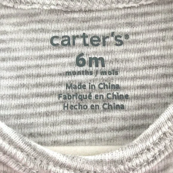 Baby Bundle/Lot 3-6M - Grey Stripes - Carter's/Gap - T-shirt/Bodsuit Set - Picture 4 of 9